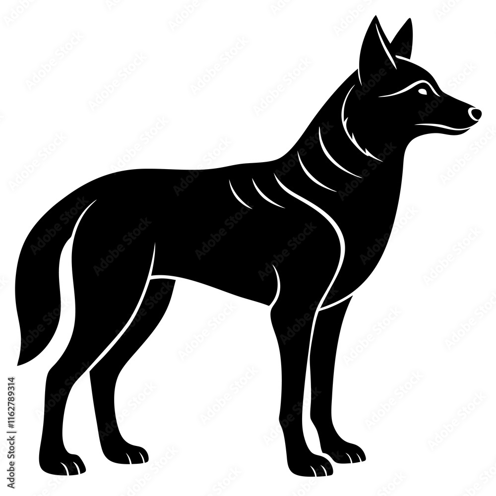 Dingo Silhouette vector silhouette Dingo Silhouette vector silhouette