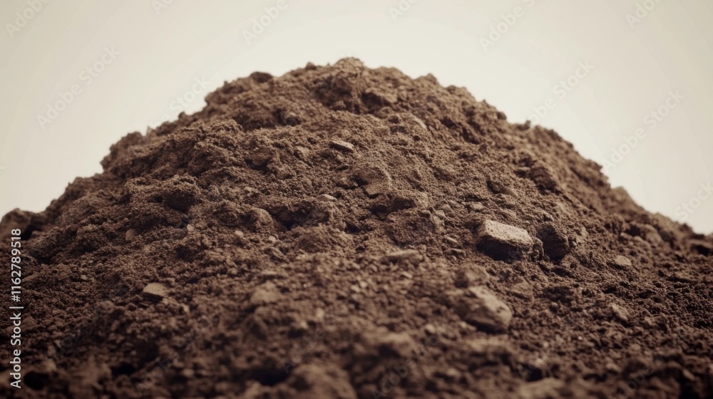 Panoramic Scene of Soil Cultivation with Diffused Light Panoramic Scene of Soil Cultivation with Diffused Light
