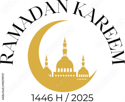 Ramadan is the month of blessing Ramadan Kareem text translation in Arabic lettering , Welcome Ramadan in Arabic