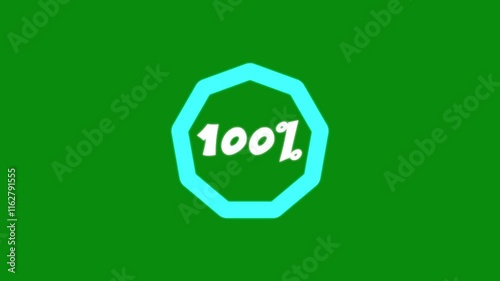 Multi bar line radial 0-100 percentage progress for loading or uploading or downloading.