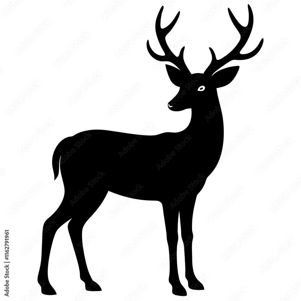 Deer Silhouette vector silhouette Deer Silhouette vector silhouette