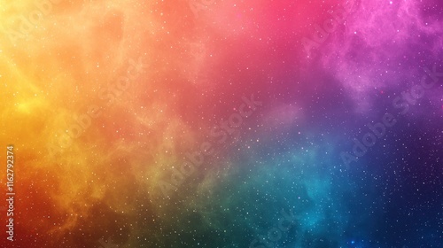 Vibrant galaxy background with colorful nebula and stars photo