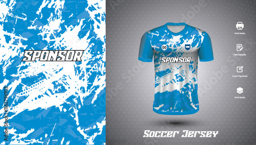 Soccer jersey design for sublimation or sports t shirt design for cricket

