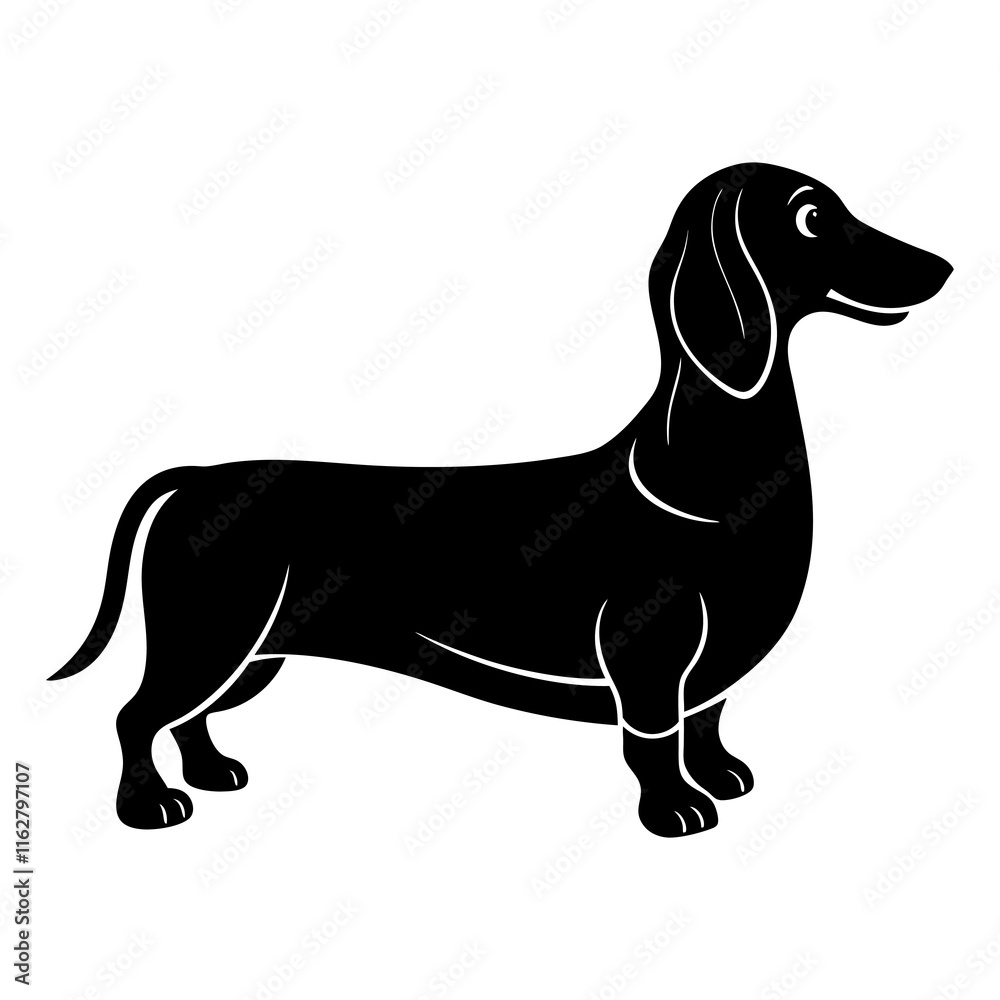 Dachshund Silhouette vector silhouette Dachshund Silhouette vector silhouette