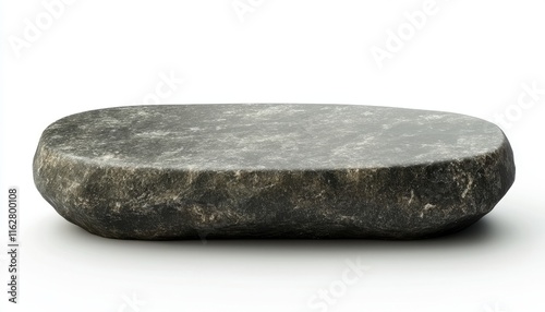 A smooth, flat stone that can be used for decoration or as a natural element in landscaping designs.