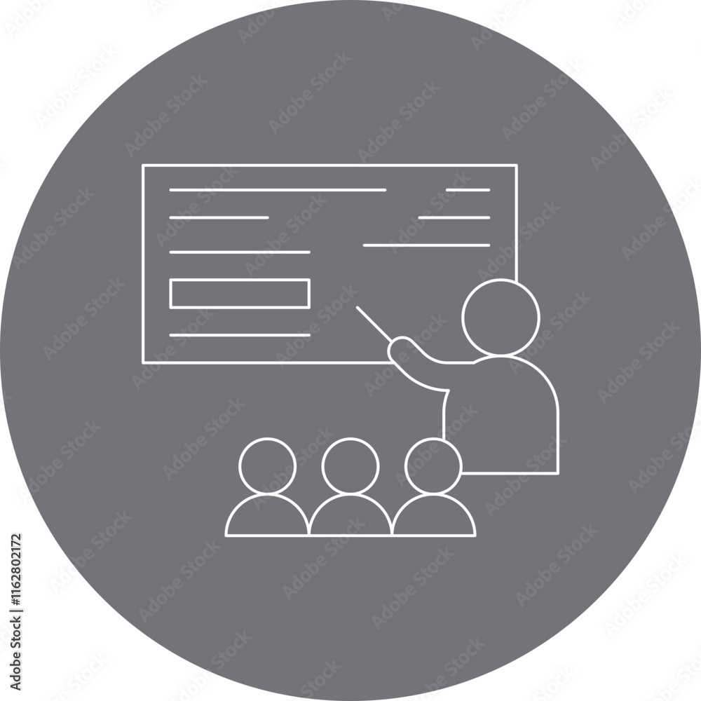 Teaching icon single vector illustration Teaching icon single vector illustration