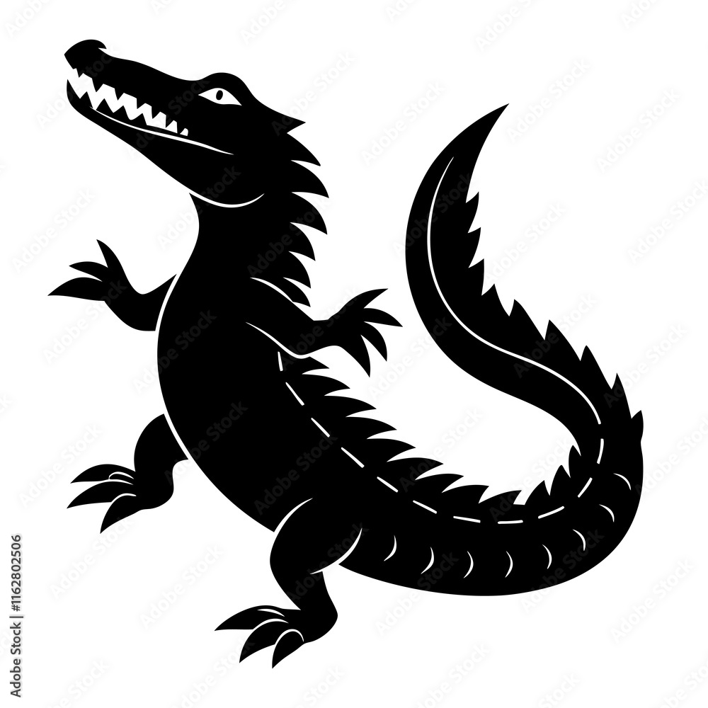 Crocodile Silhouette vector silhouette Crocodile Silhouette vector silhouette