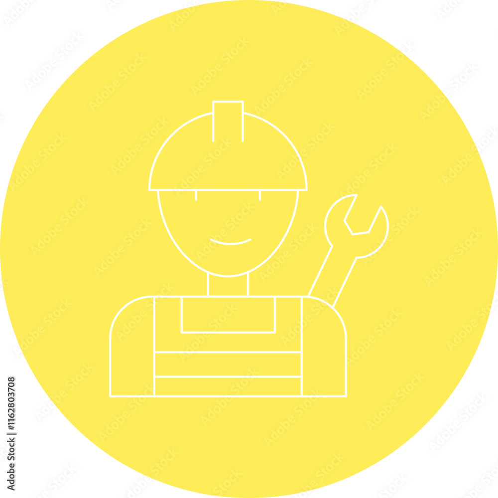 Plumber icon single vector illustration Plumber icon single vector illustration