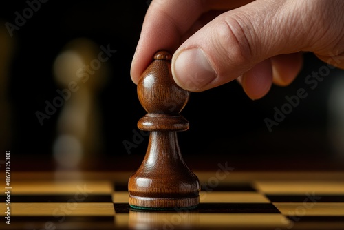 Strategic Chess Move with a Pawn in Focus photo