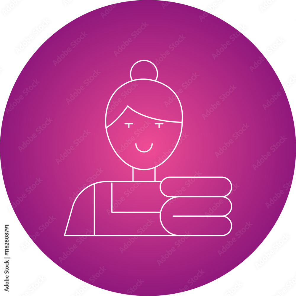 Maid icon single vector illustration Maid icon single vector illustration