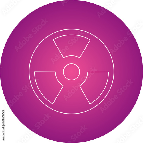 Hazard icon single vector illustration