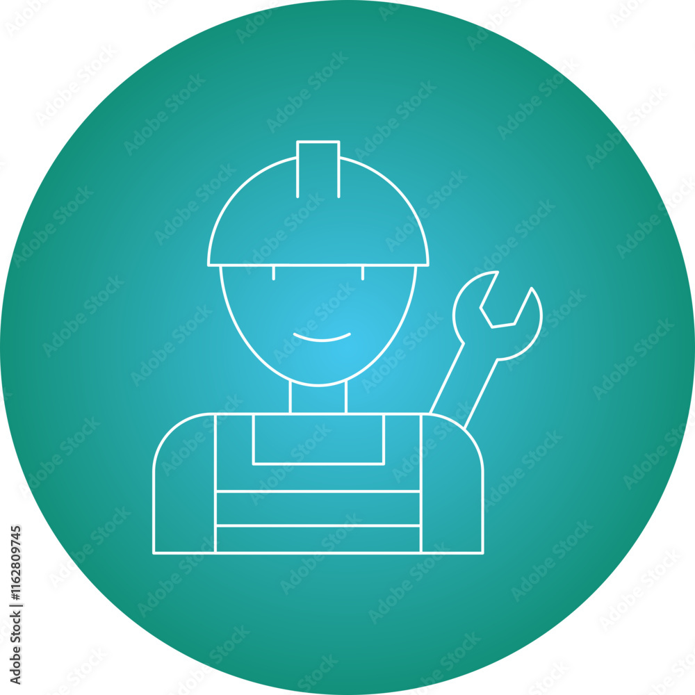 Plumber icon single vector illustration Plumber icon single vector illustration
