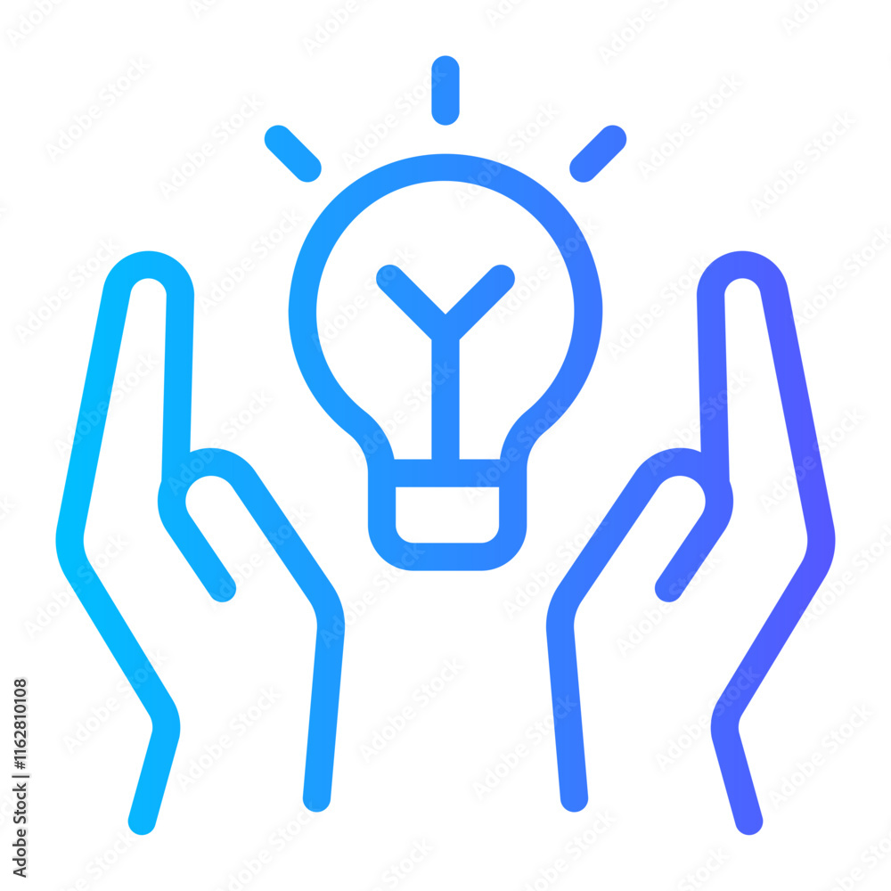 Obraz premium creativity gradient icon