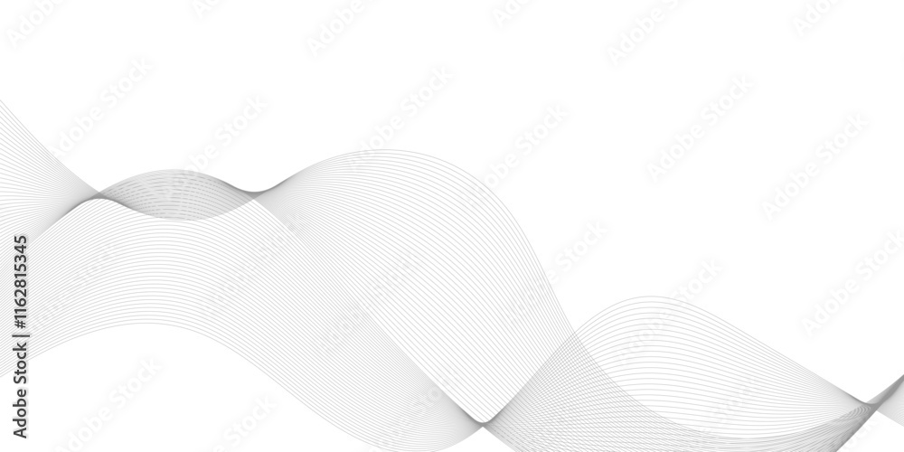 Abstract white and grey background with technology business wave lines. Abstract background with a wave curve lines. Frequency sound wave line and technology concept background. Abstract white and grey background with technology business wave lines. Abstract background with a wave curve lines. Frequency sound wave line and technology concept background.