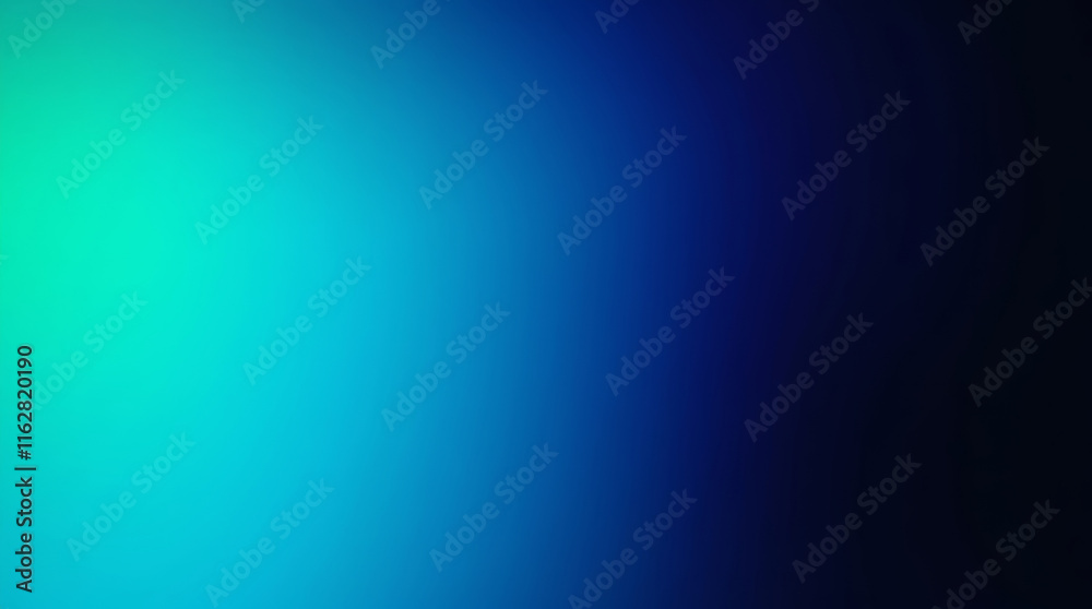 Obraz premium Abstract blurred gradient background blending turquoise and dark blue colors