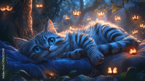 Cream crime alice and the cheshire cats laying together starfall hd wallpaper. Starfall. Illustration photo