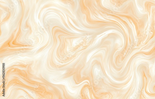 Abstract Beige and White Marble Texture Swirl Background