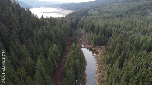 Wallpaper Mural Soft clouds hovering over a serene lake surrounded by lush greenery Torontodigital.ca