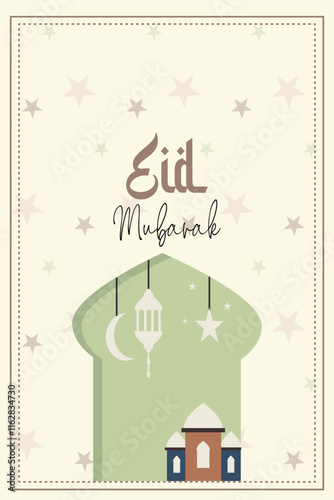 eid mubarak greeting card