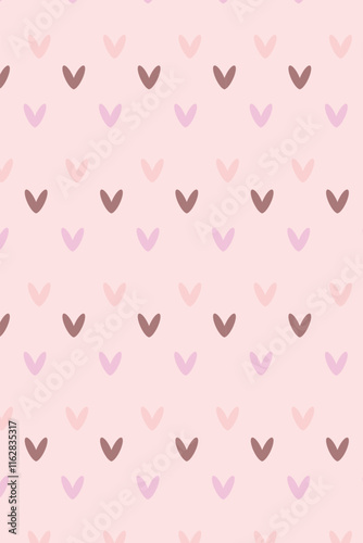 seamless pattern with hearts