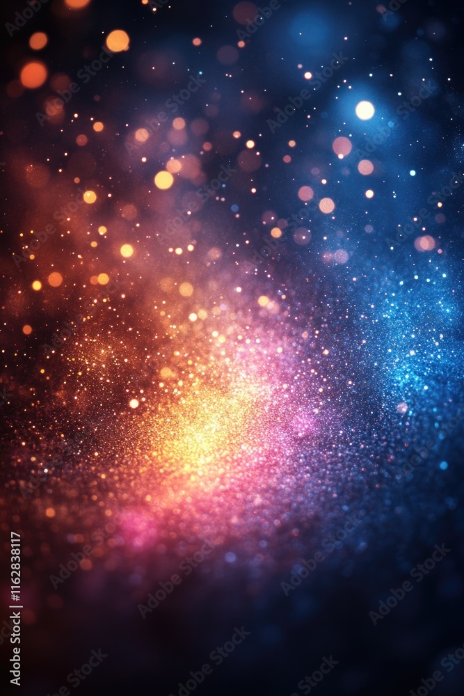 Fototapeta premium A blurred image of soft blue and pink lights