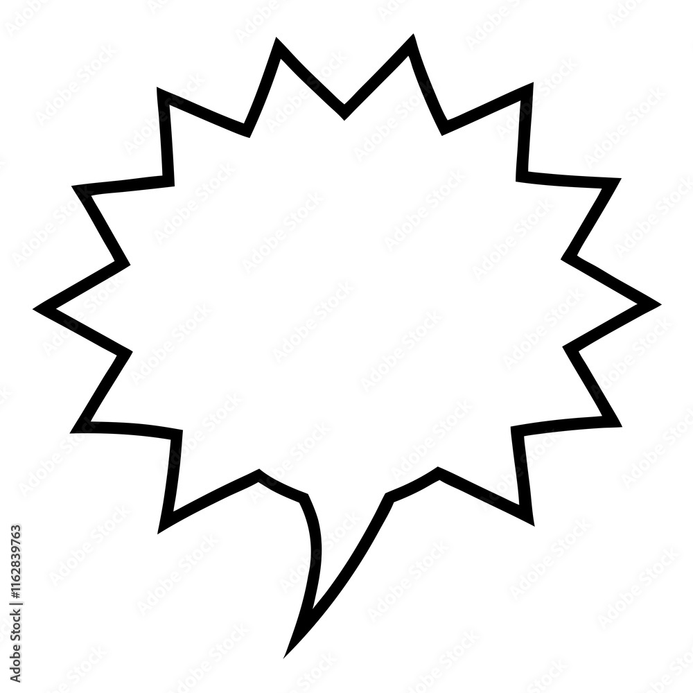 Simple Vector Speech Bubbles with Clean Lines Simple Vector Speech Bubbles with Clean Lines