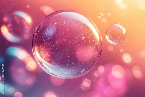 A collection of bubbles rising into the air photo