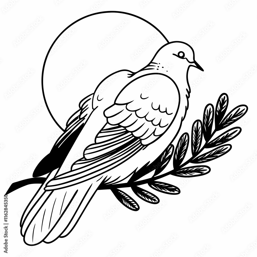 Fototapeta premium bird on branch