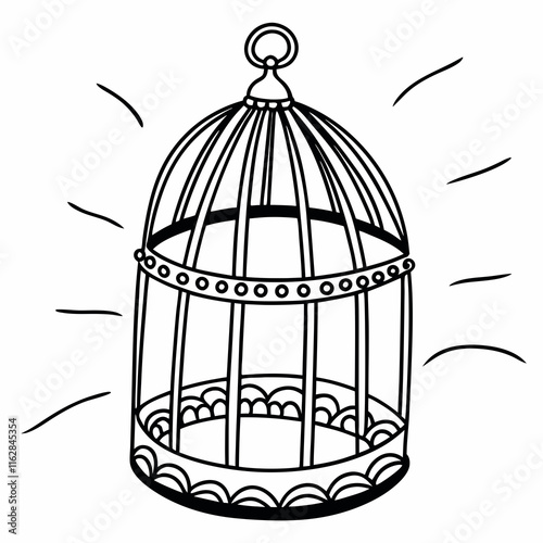 illustration of a cage