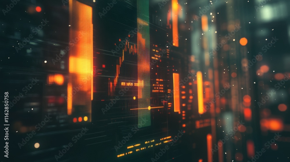 Fototapeta premium Vintage Style Indicators with Dim Light Design