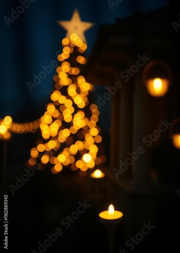  Boket in night light beaultiful natal bokeh gold gold background glitter bokeh glow photo