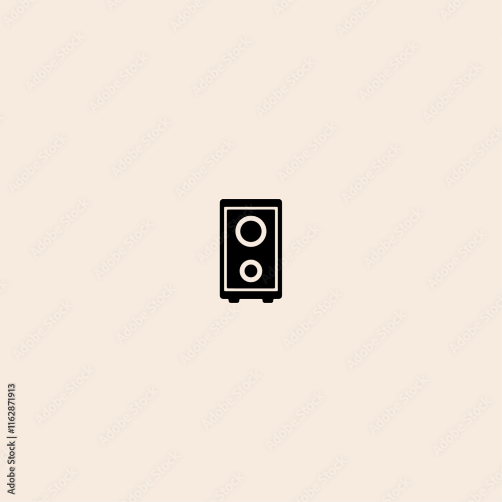 Speaker, Sound box icon flat vector design. Speaker, Sound box icon flat vector design.