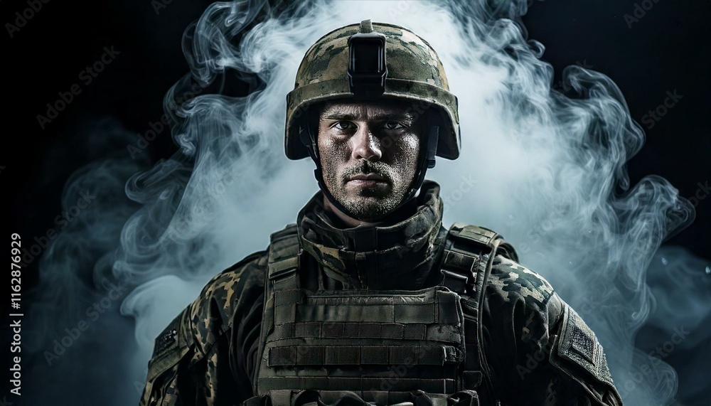 portrait of a male soldier