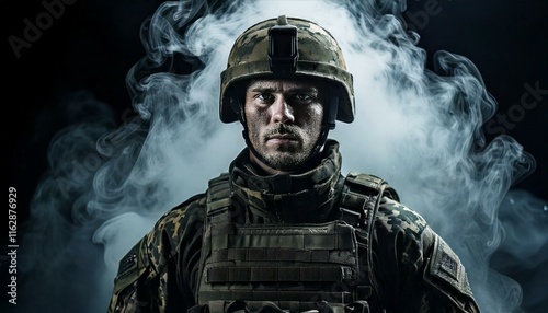 portrait of a male soldier