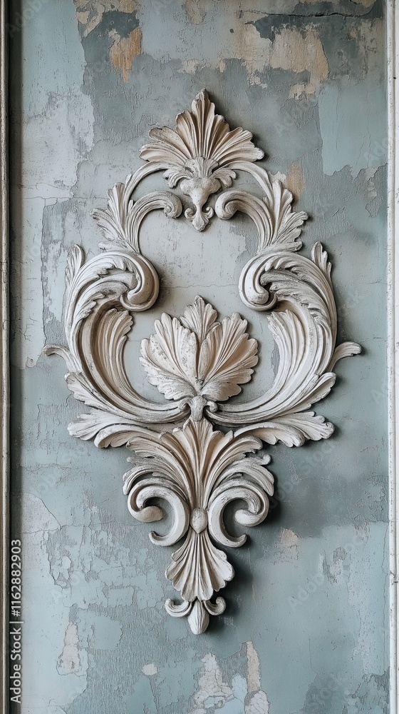 Ornate classical decorative elements for vertical design projects and elegant spaces