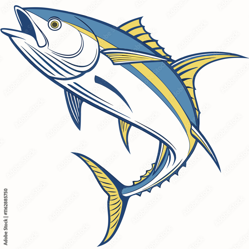 Naklejka premium illustration of a fish