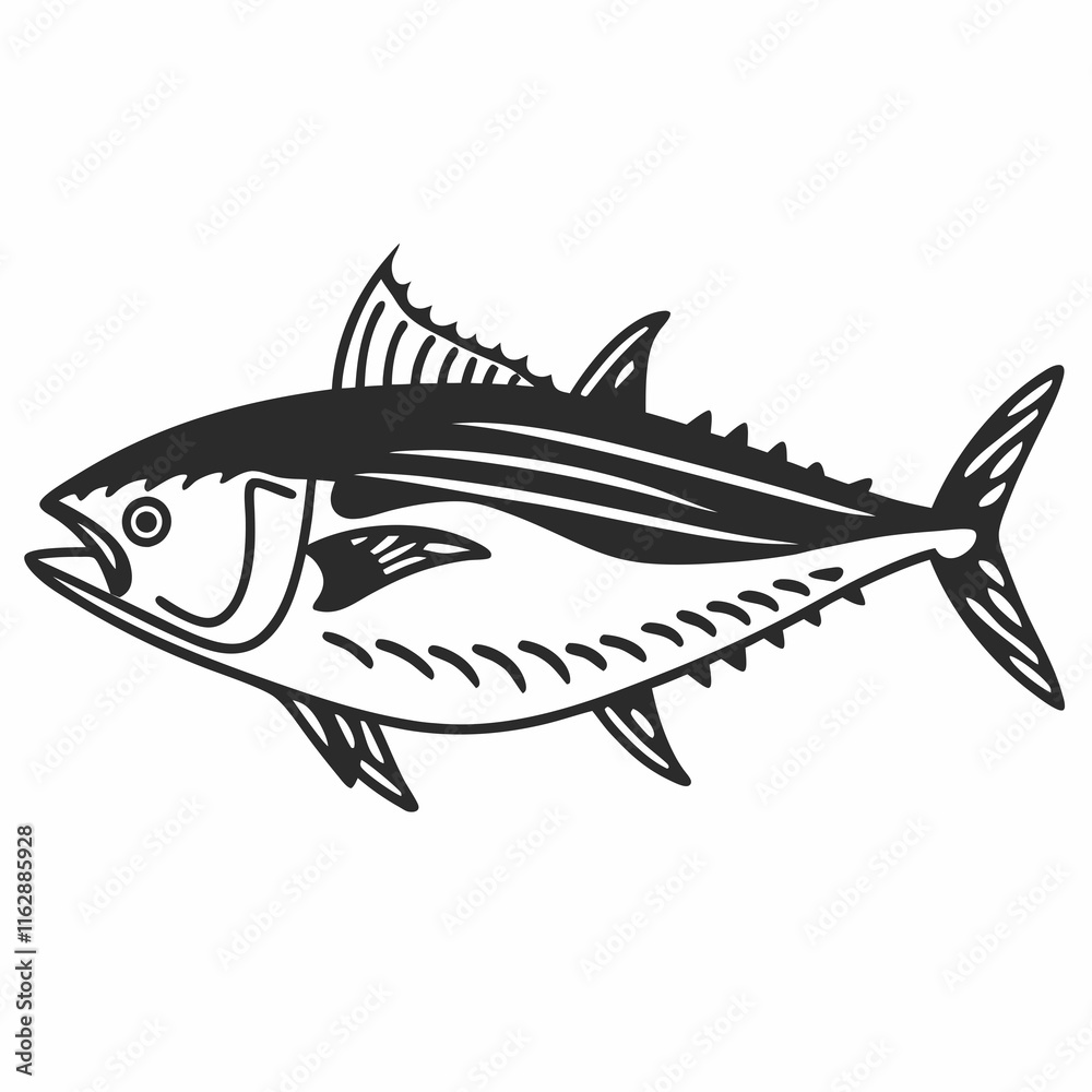 Fototapeta premium fish on a white background