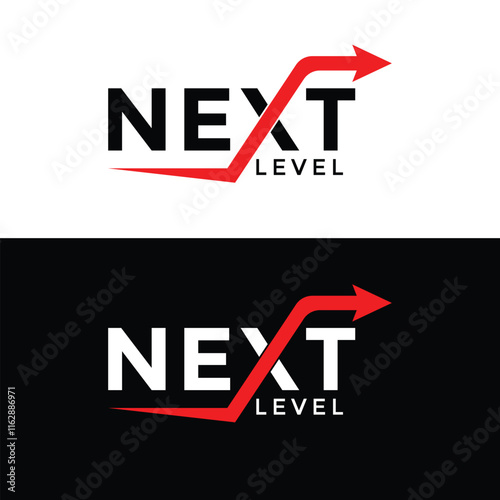 next business logo design, next-level logo design template, logo design, next level icon, Level up, logotype, icon design
