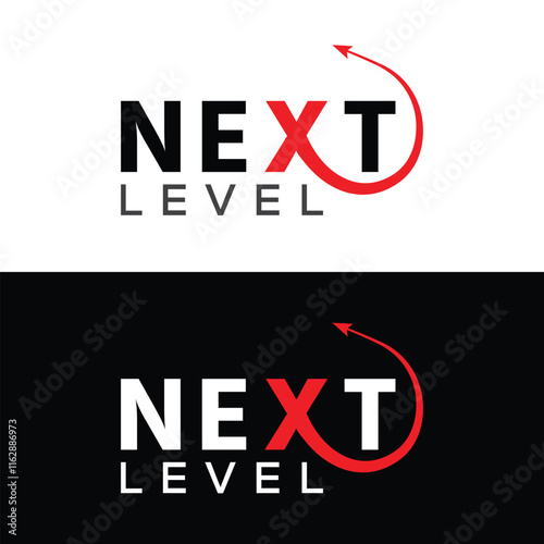 next business logo design, next-level logo design template, logo design, next level icon, Level up, logotype, icon design