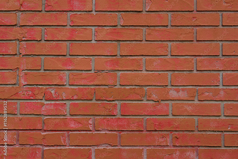 Obraz premium Red brick wall, close-up, texture