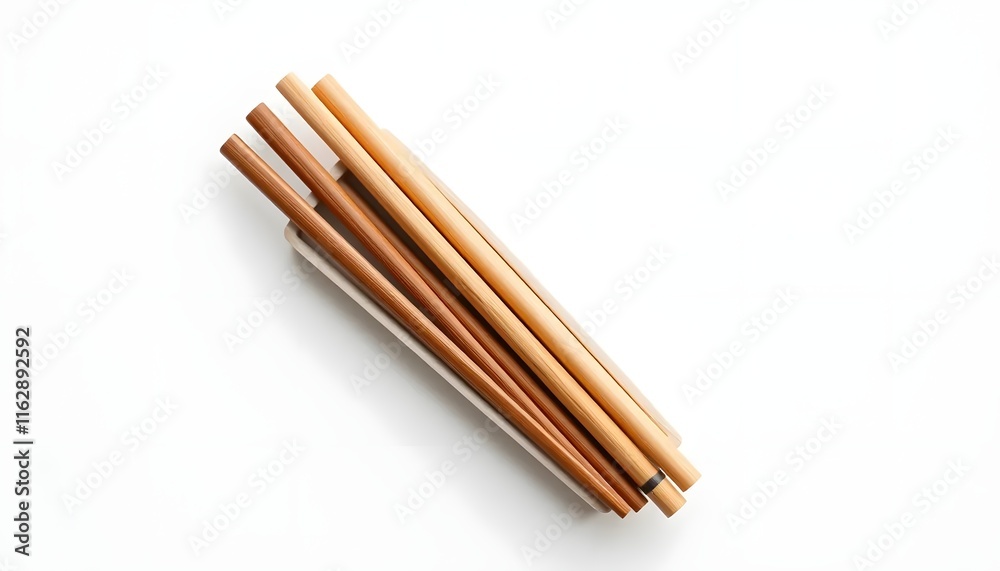 Elegant Bamboo Chopsticks in Minimalist Holder: A Natural Still Life Elegant Bamboo Chopsticks in Minimalist Holder: A Natural Still Life
