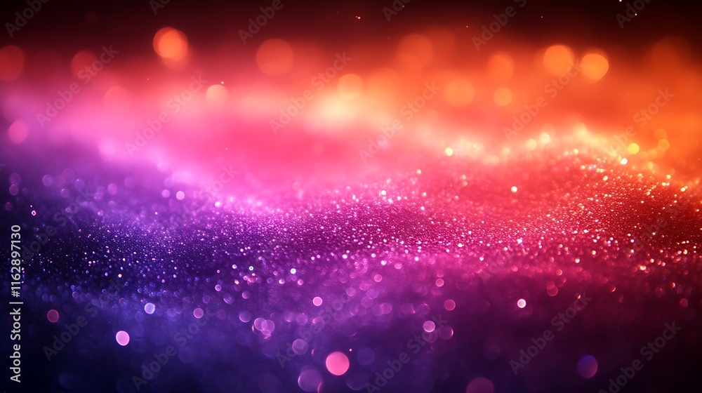 Abstract Glittering Background With Pink Purple And Orange Hues Abstract Glittering Background With Pink Purple And Orange Hues