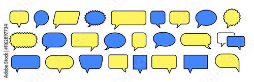 Message bubbles icons. Design for chat. Vector message tablog. Vectone graphics on a transparent background 