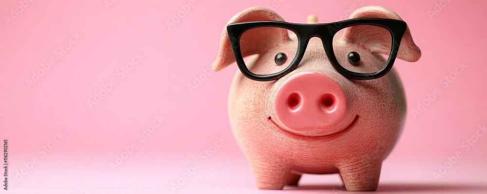 Piggy Bank With School Education Budget, Generative AI Piggy Bank With School Education Budget, Generative AI