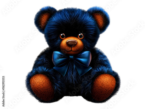 This delightful series features hyper-realistic depictions of teddy bears in various textures, colors, and designs. The collection captures the essence of soft, plush bears adorned with bows and nestl photo