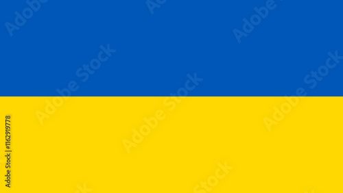 The flag of Ukraine in the national colors of yellow and blue. Banner the flag of Ukraine. 