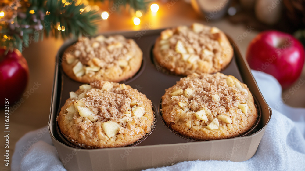 Gift Box of 4 Low-Calorie Apple Cinnamon Muffin Gift Box of 4 Low-Calorie Apple Cinnamon Muffin
