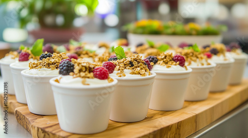 Artisanal Yogurt and Granola Pots at Trent Conference Centre photo