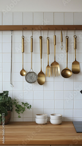 kitchen utensils on a table