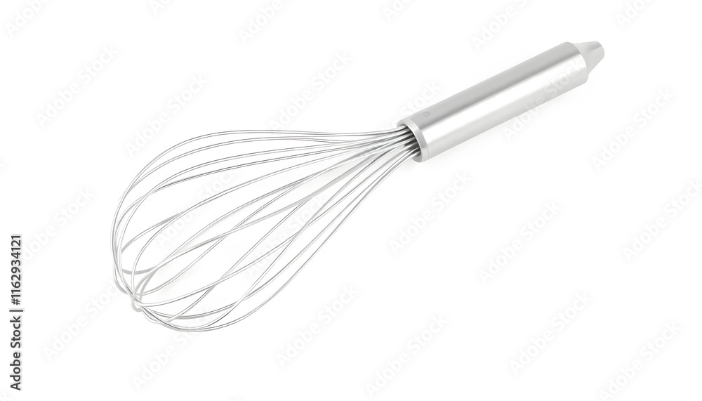 Sleek Stainless Steel Whisk: A Modern Kitchen Essential